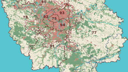 Carte de l'Ile de France