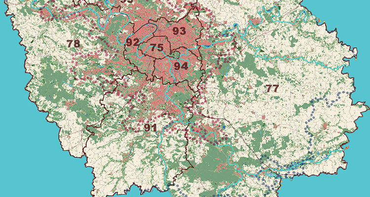 Carte de l'Ile de France